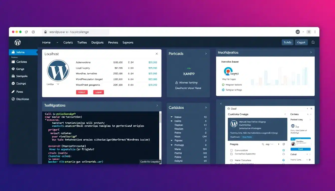 WordPress Localhost: Dominio Total para un Desarrollo Eficiente y Sin Fallos 2 WordPress Localhost – Dashboard de Herramientas