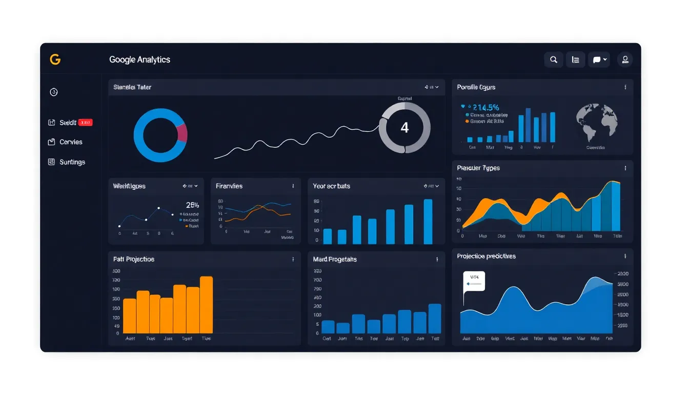 Google Analytics 4: La Estrategia Dominante para la Analítica de Datos con IA en 2025 2 Google Analytics 4 – Dashboard Tecnológico Avanzado