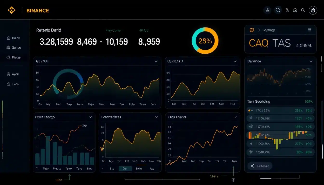 Binance: El Análisis Definitivo para Traders Avanzados y Fiscalidad Inteligente 2025 2 Binance – Dashboard Tecnológico Avanzado y Automatización