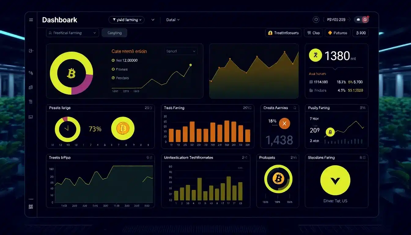 Yield Farming Inteligente: Estrategias Revolucionarias para Maximizar Rendimientos en 2025 2 Yield Farming – Dashboard Tecnológico Avanzado