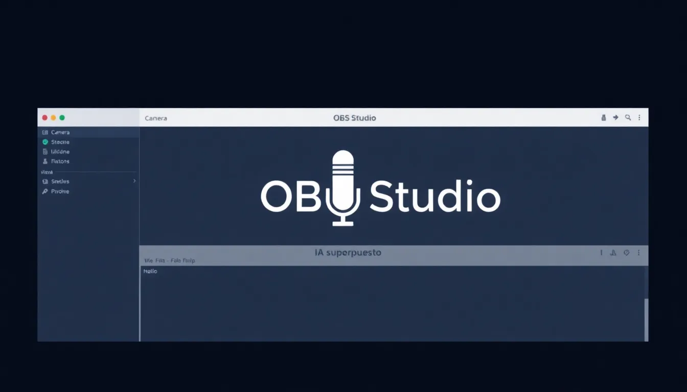 OBS Studio: La Revolución Dominante en Streaming y Grabación con IA y Automatización 1 OBS Studio – Interfaz de Streaming Profesional