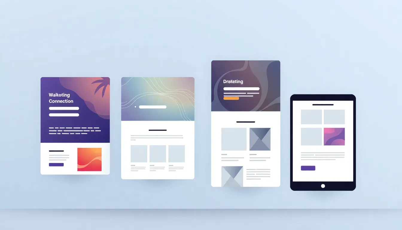 Plantillas de Email Innovadoras: Desbloqueando el Potencial de tu Email Marketing 2025 1 Email Templates – Ilustración Artística Profesional