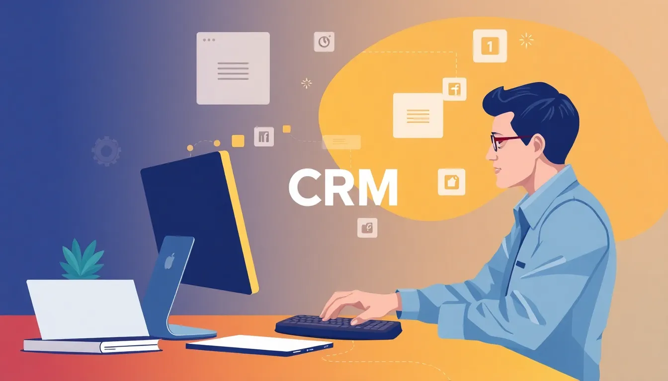 CRM Software – Ilustración Artística Profesional