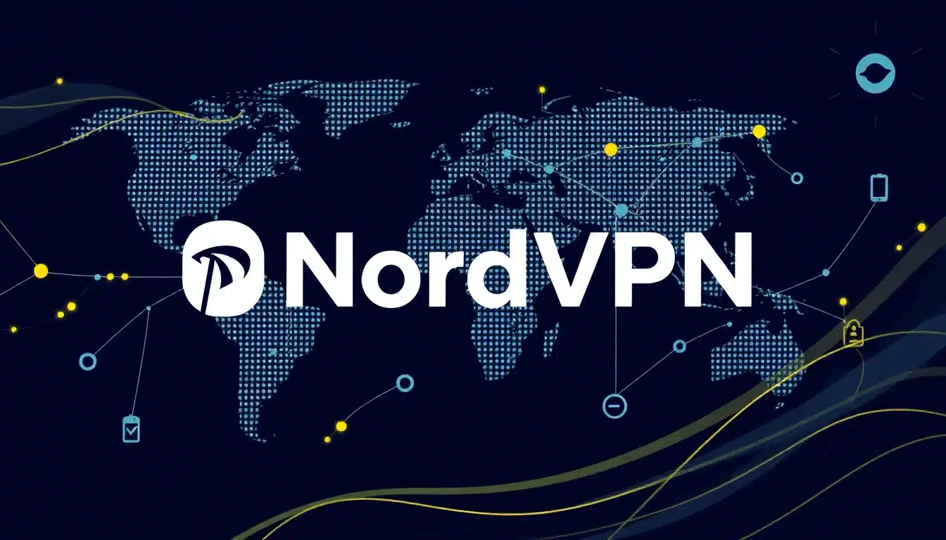 NordVPN – Ilustración Artística Profesional de Ciberseguridad