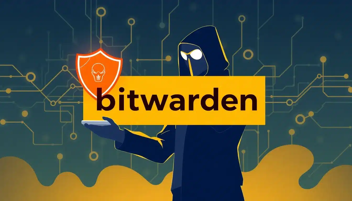 Bitwarden: Desbloquea la Seguridad Avanzada y la Gestión Eficiente de Contraseñas 1 Bitwarden – Ilustración Artística Profesional de Seguridad