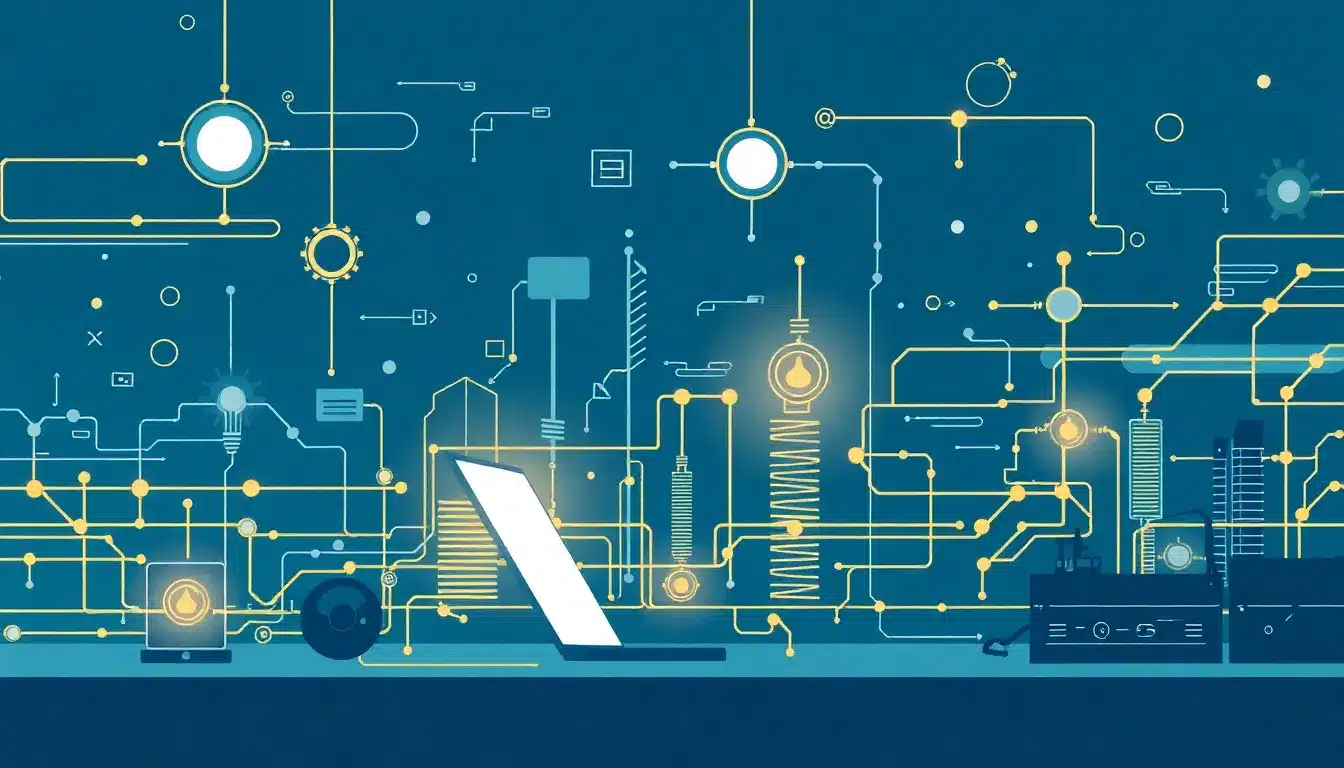 Automatización de Procesos: El Enfoque Estratégico para la Eficiencia Máxima en 2025 1 Automatización de Procesos – Ilustración Artística Profesional