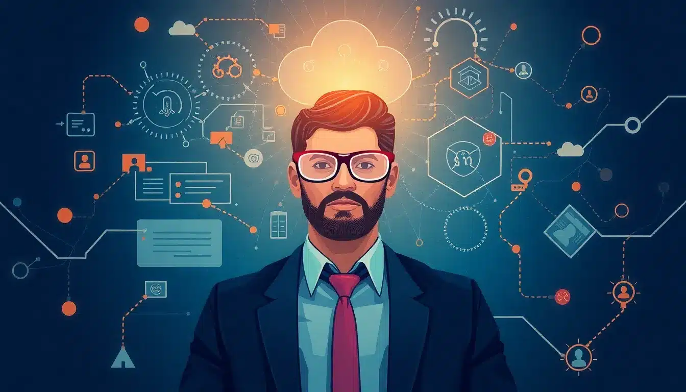 Asistente IA: Guía Completa para Optimizar Tu Productividad 1 Asistente IA – Ilustración Artística Profesional