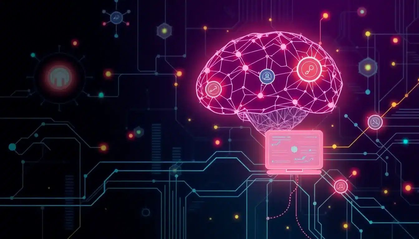 Inteligencia Artificial para Negocios – Ilustración Artística Profesional