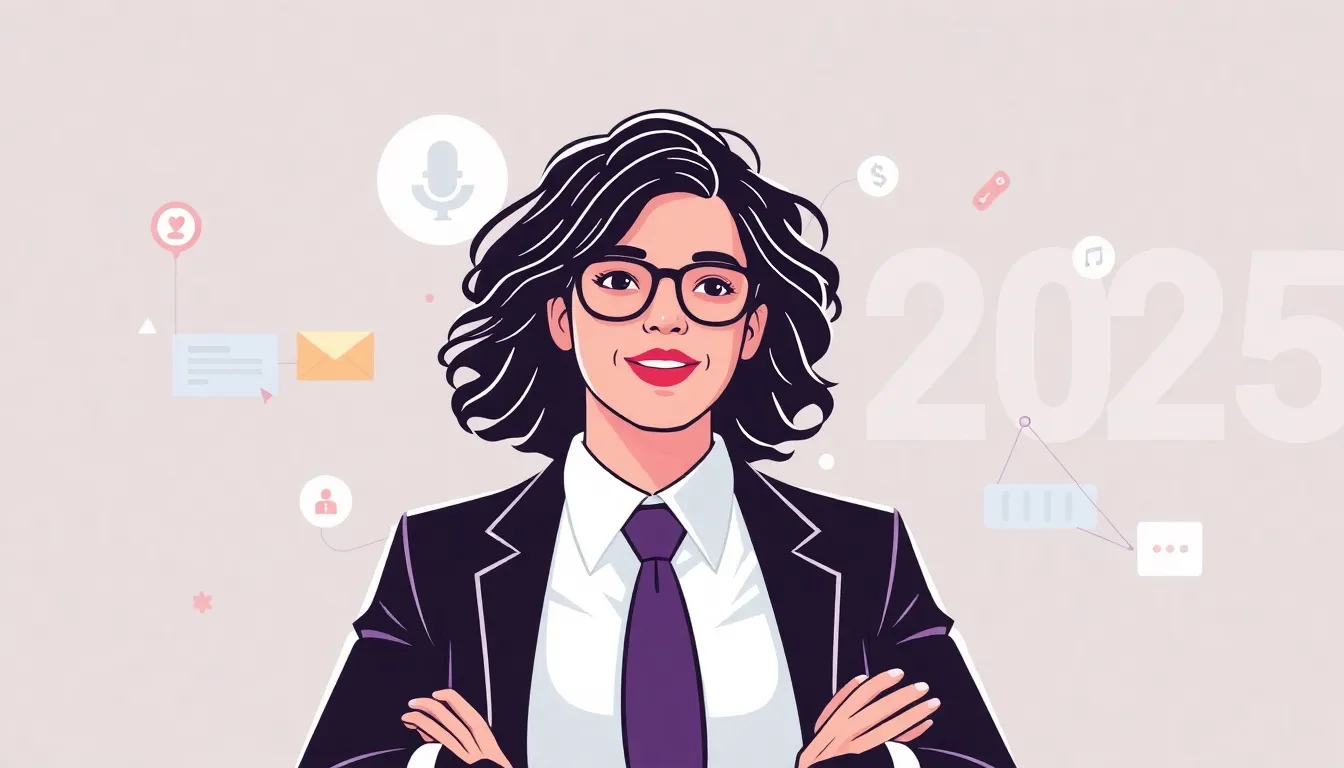 Estrategias de Marketing Digital 2025: El Enfoque Definitivo para el Dominio Digital 1 Estrategias de Marketing Digital 2025 – Ilustración Artística Profesional