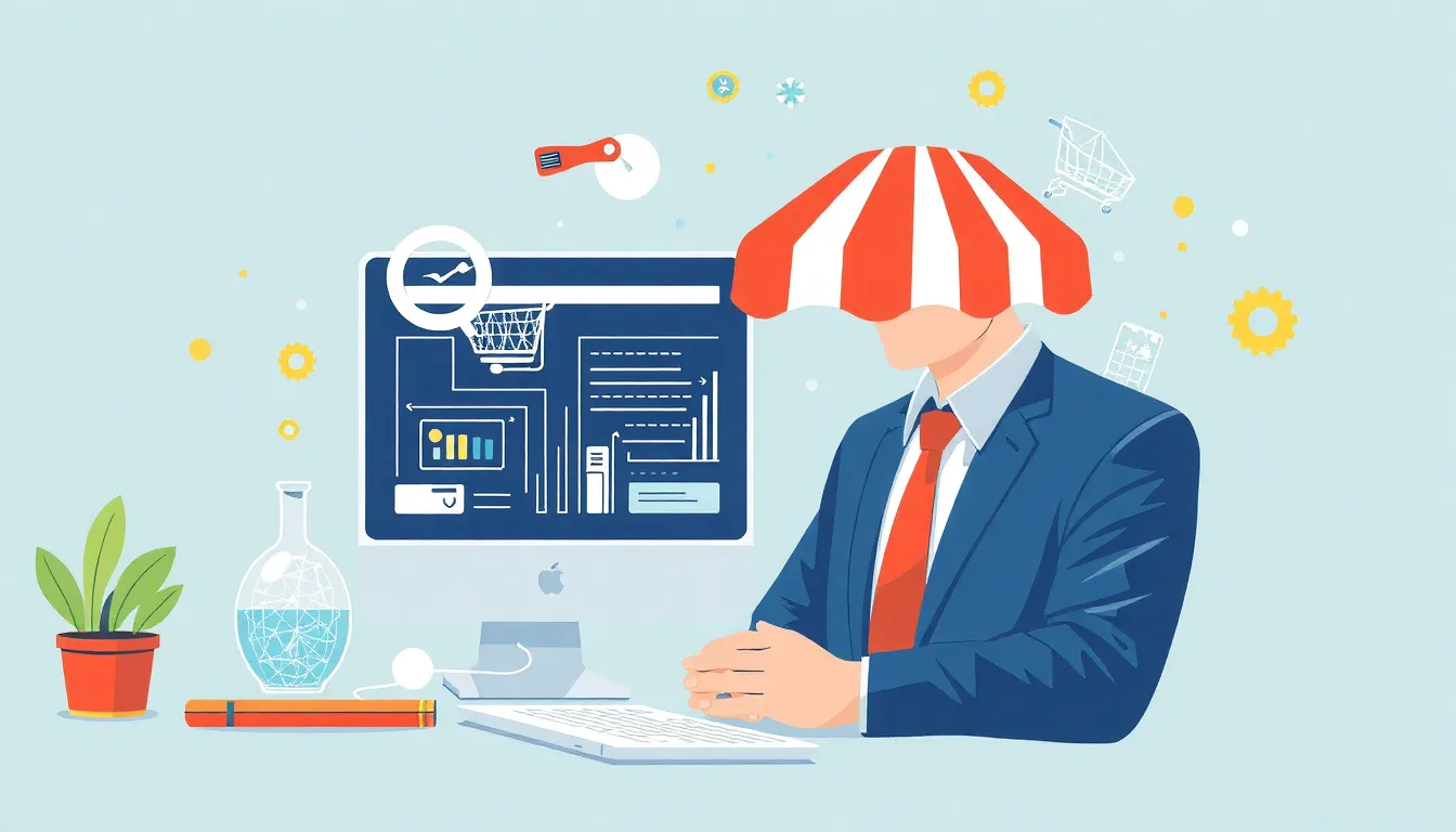 Consultor SEO eCommerce – Ilustración Artística Profesional