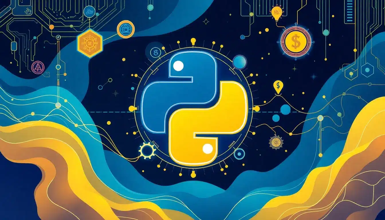 Python Científico: El Poderoso Dominio de la IA y la Automatización 1 Python Científico – Ilustración Artística Profesional
