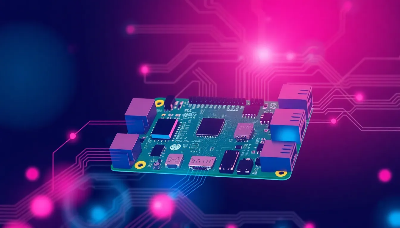 Raspberry Pi Robótica – Ilustración Artística Profesional