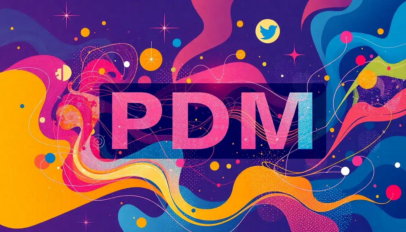 PDM Inteligente: Dominando la Gestión de Datos de Producto en la Era de la IA 1 PDM – Ilustración Artística Profesional
