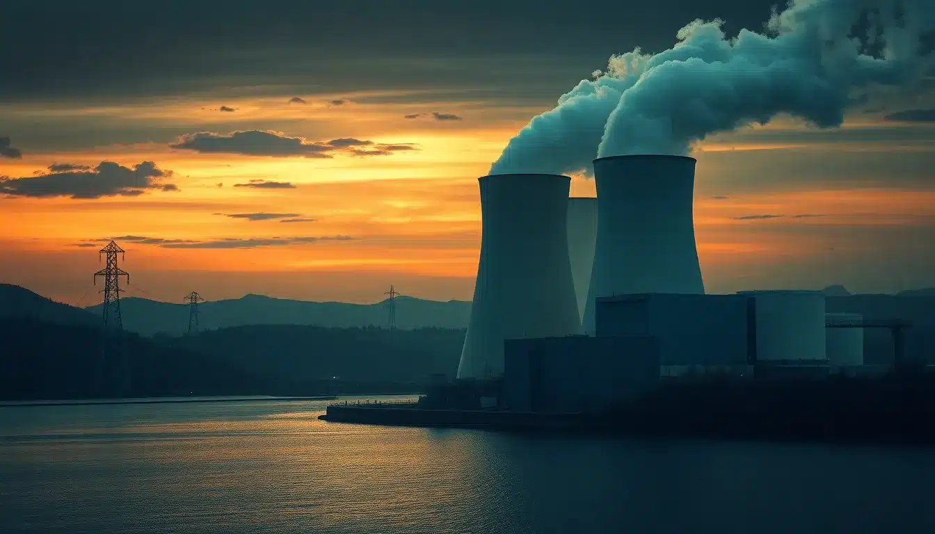 Nuke – Ilustración Artística Profesional de Tecnología Nuclear