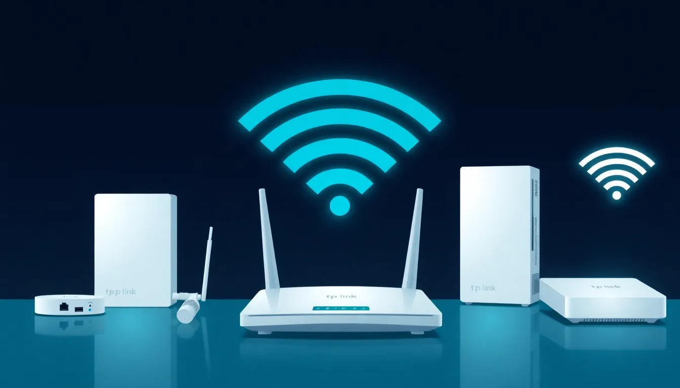 TP-Link – Ilustración Artística Profesional de Conectividad