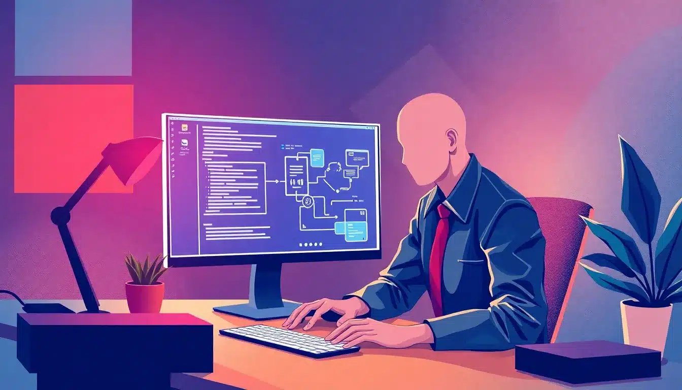 Postura Ordenador – Ilustración Artística Profesional de Ergonomía