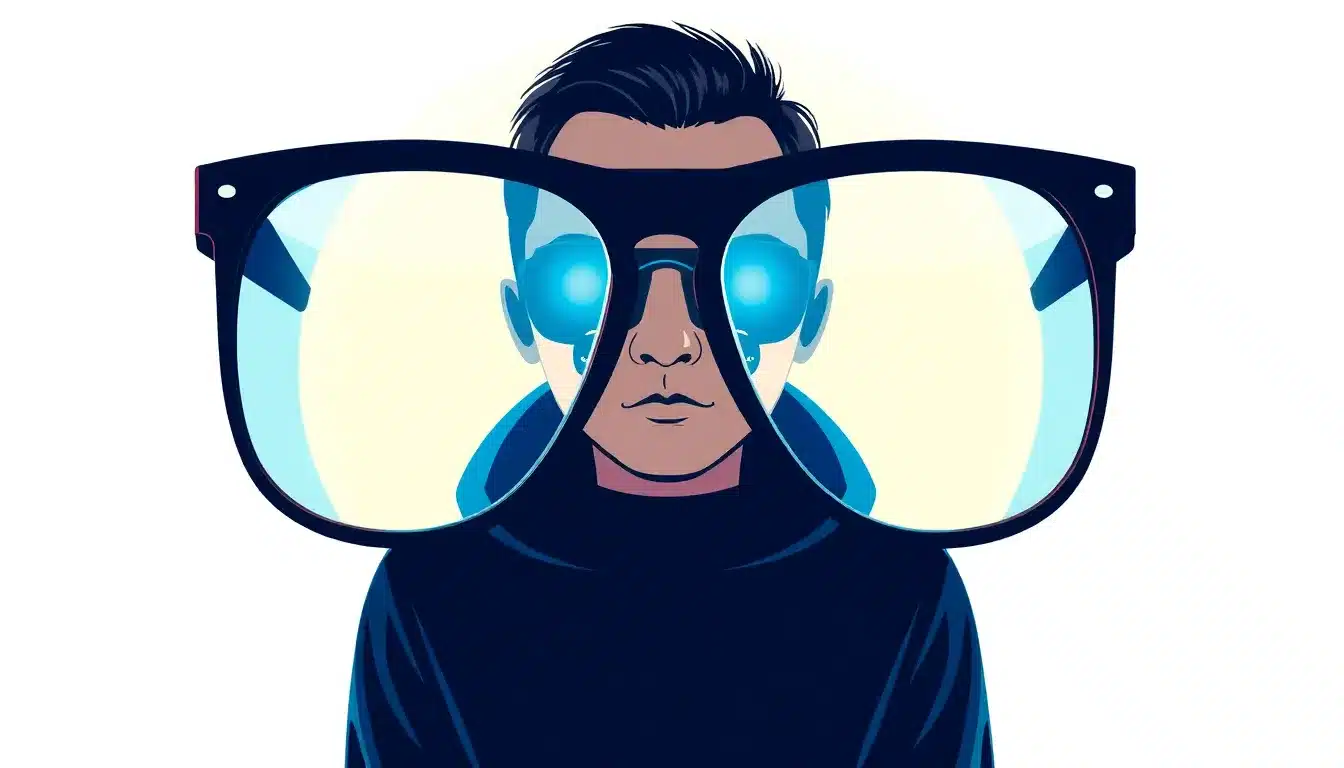 Gafas Luz Azul – Ilustración Artística Profesional