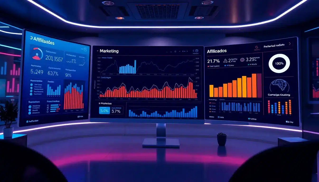 Marketing de Afiliados – Dashboard Tecnológico IA