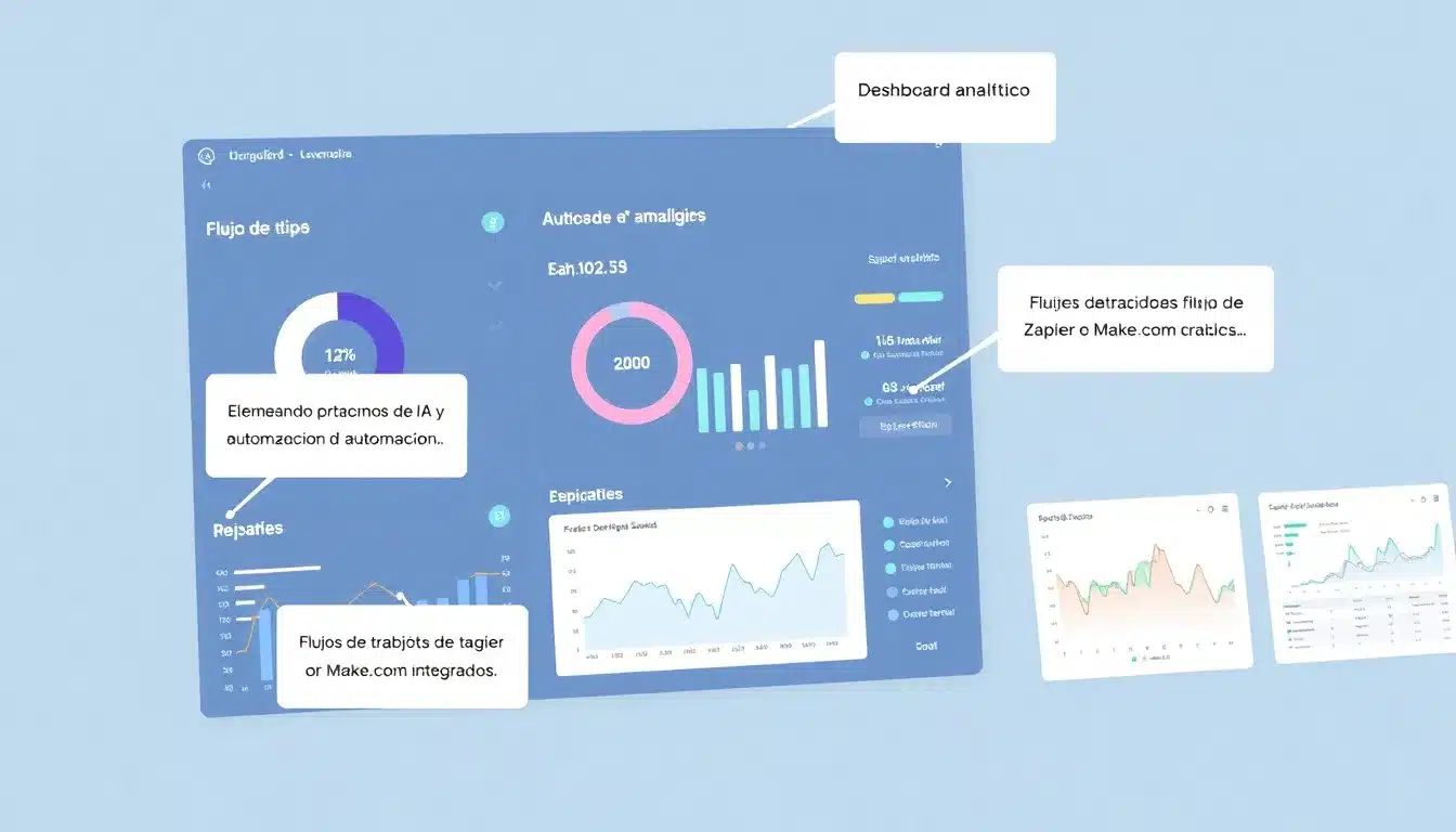 Thinkific: El Análisis Definitivo para Escalar tu Negocio de Cursos con IA y Automatización 2 Thinkific – Dashboard Integración IA Automatización