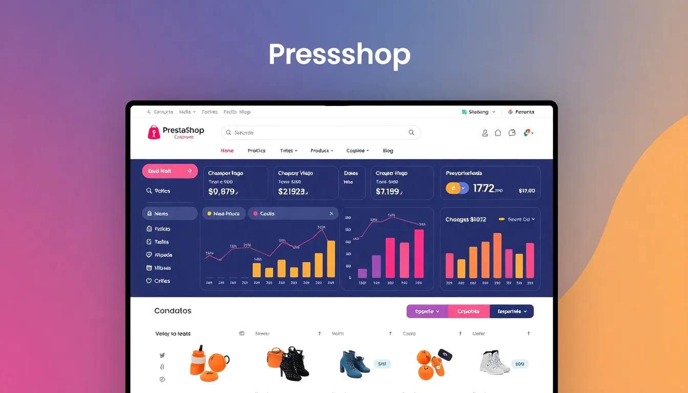 PrestaShop: La Plataforma Inteligente para el E-commerce del Mañana 1 PrestaShop – Dashboard E-commerce Inteligente