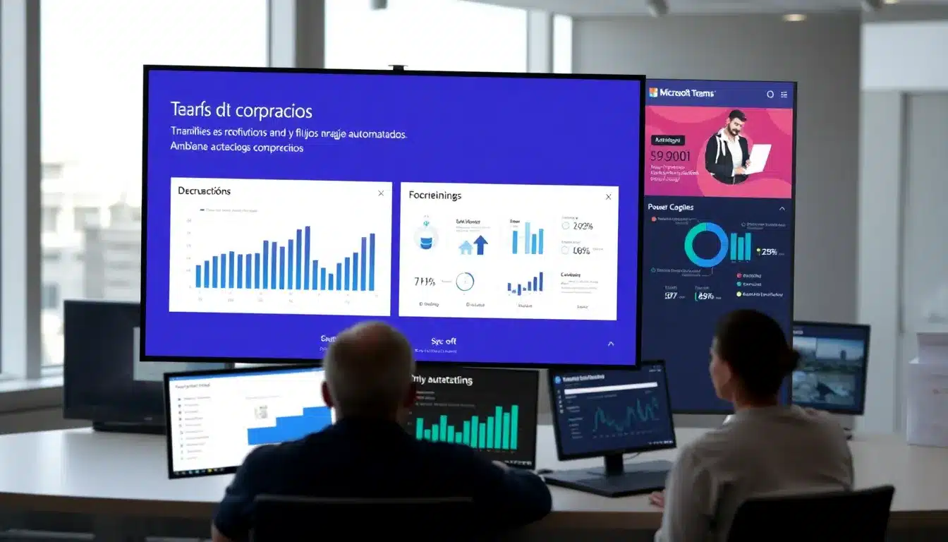 Microsoft Teams: Estrategias Avanzadas para una Colaboración Eficaz y Dominante en 2025 2 Microsoft Teams con IA y Automatización – Dashboard