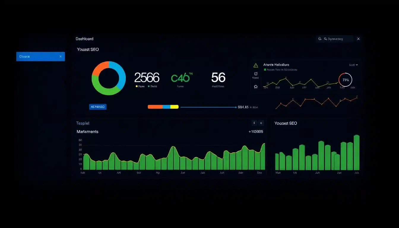 Yoast SEO: Estrategias Avanzadas para un Posicionamiento Web Dominante en 2025 2 Yoast SEO – Dashboard Tecnológico