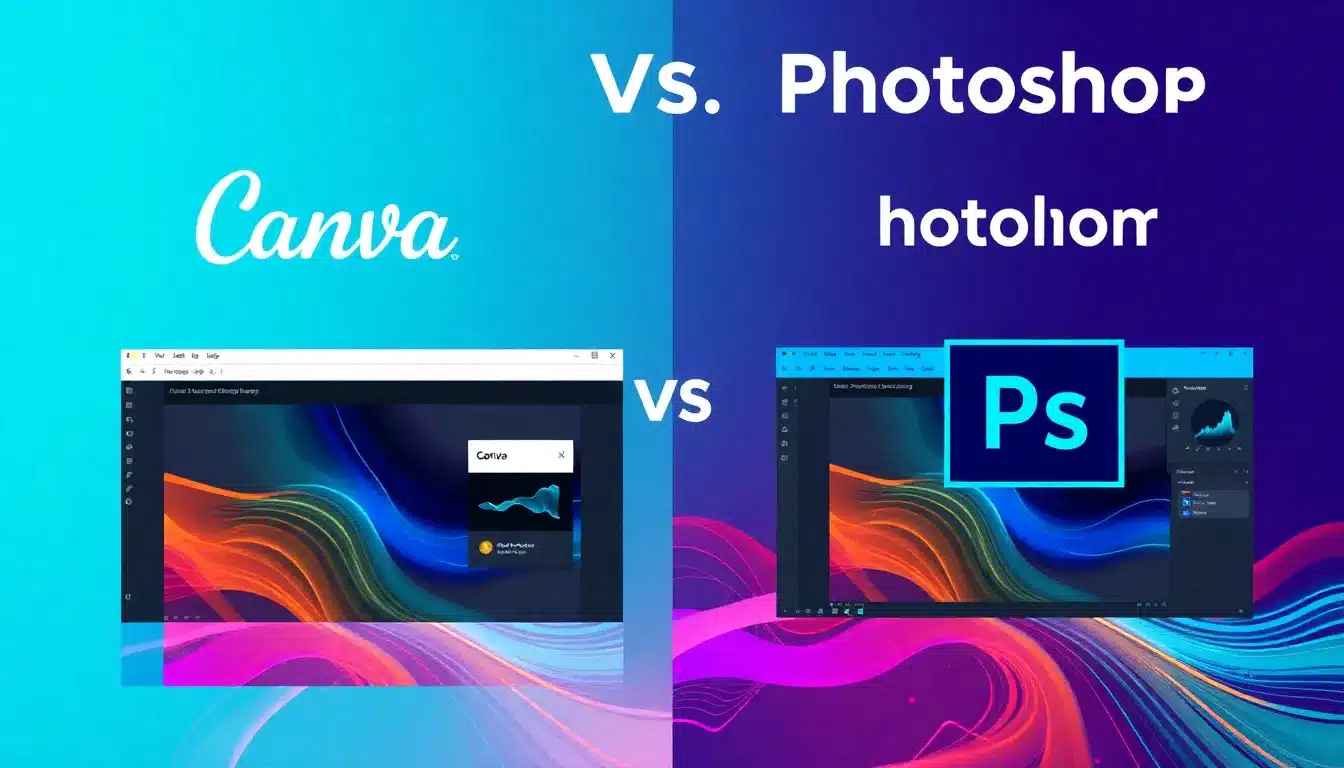 Canva vs Photoshop – Comparación de Interfaces