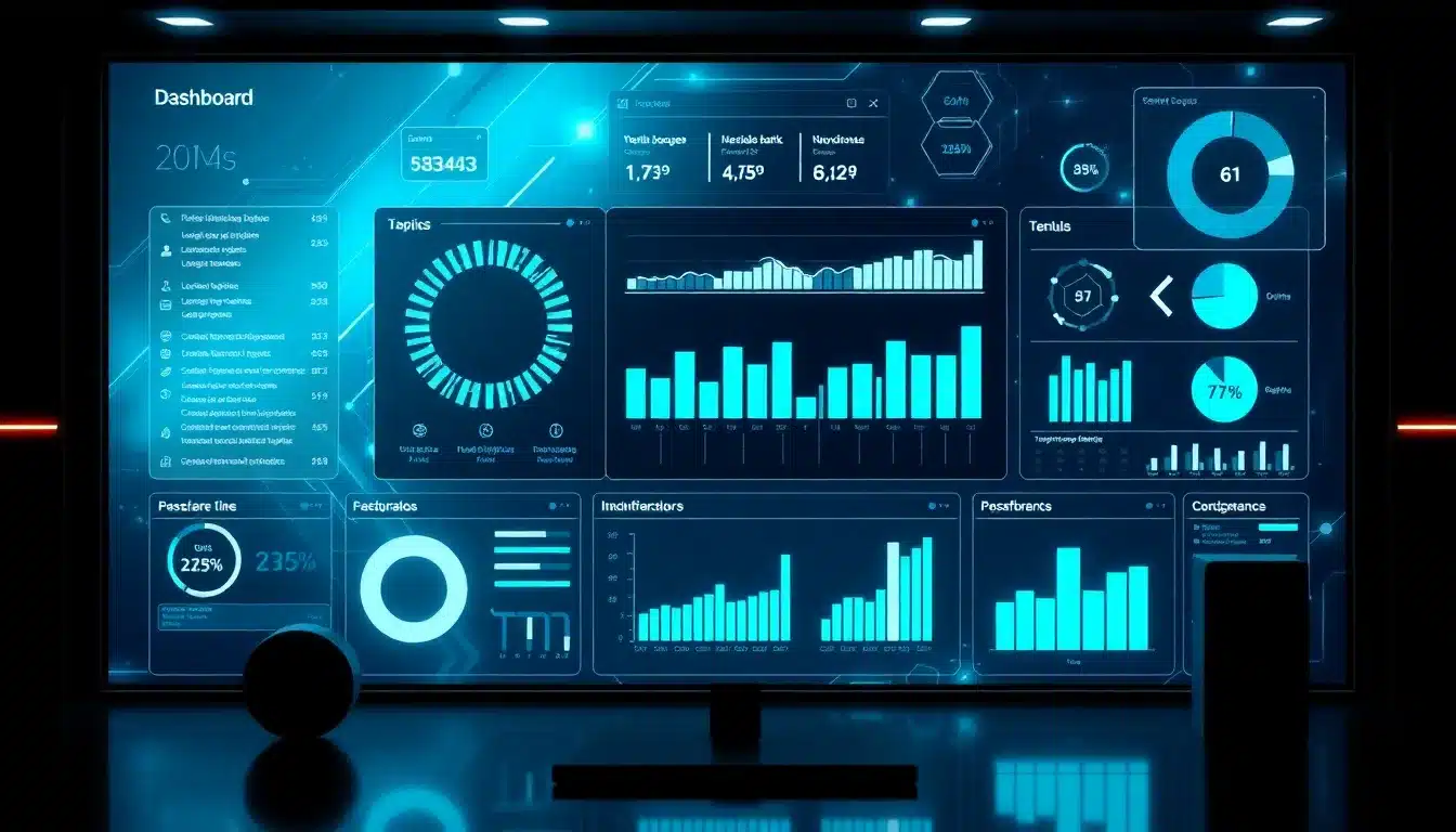 Infografías Templates – Dashboard Tecnológico con IA