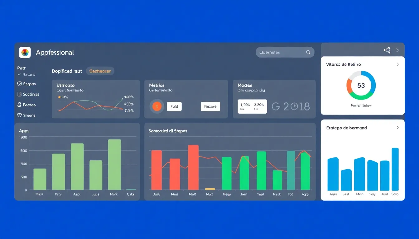 App Store Connect – Dashboard de Métricas de Apps iOS