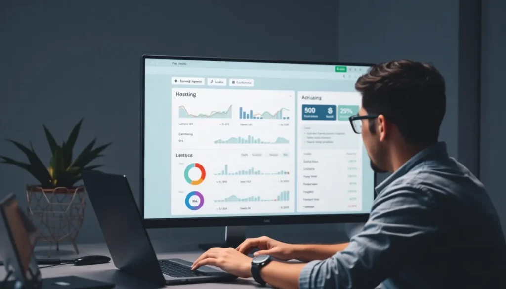 Hosting Gratis - Panel de Control y Rendimiento