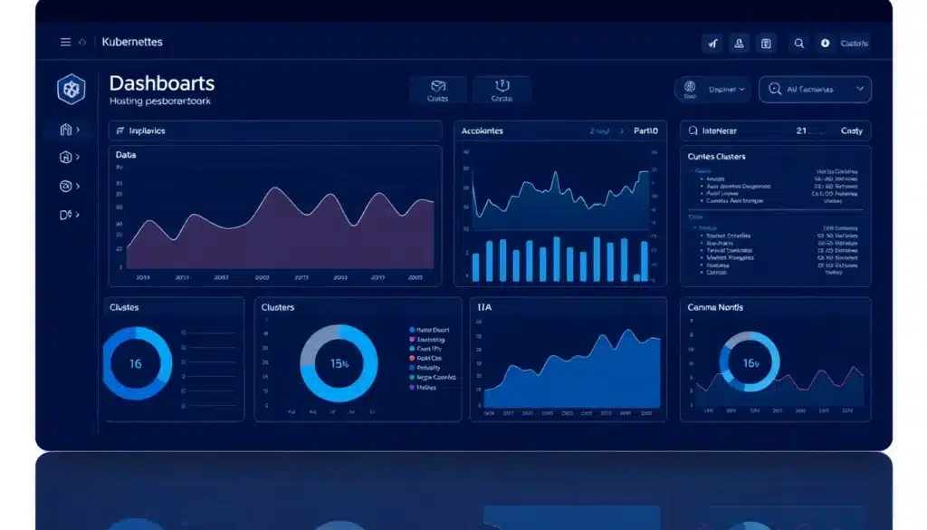Hosting Kubernetes: La Solución Inteligente para Despliegues Revolucionarios 22 Hosting Kubernetes - Dashboard Tecnológico Avanzado