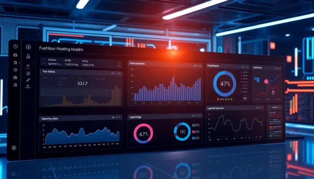 Monitorización de Hosting: La Clave Inteligente para un Rendimiento Superior 10 Monitorización de Hosting - Dashboard Tecnológico