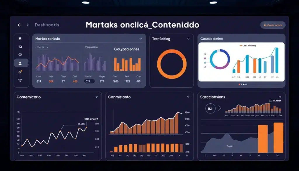 Marketing de Contenidos - Dashboard Tecnológico Avanzado