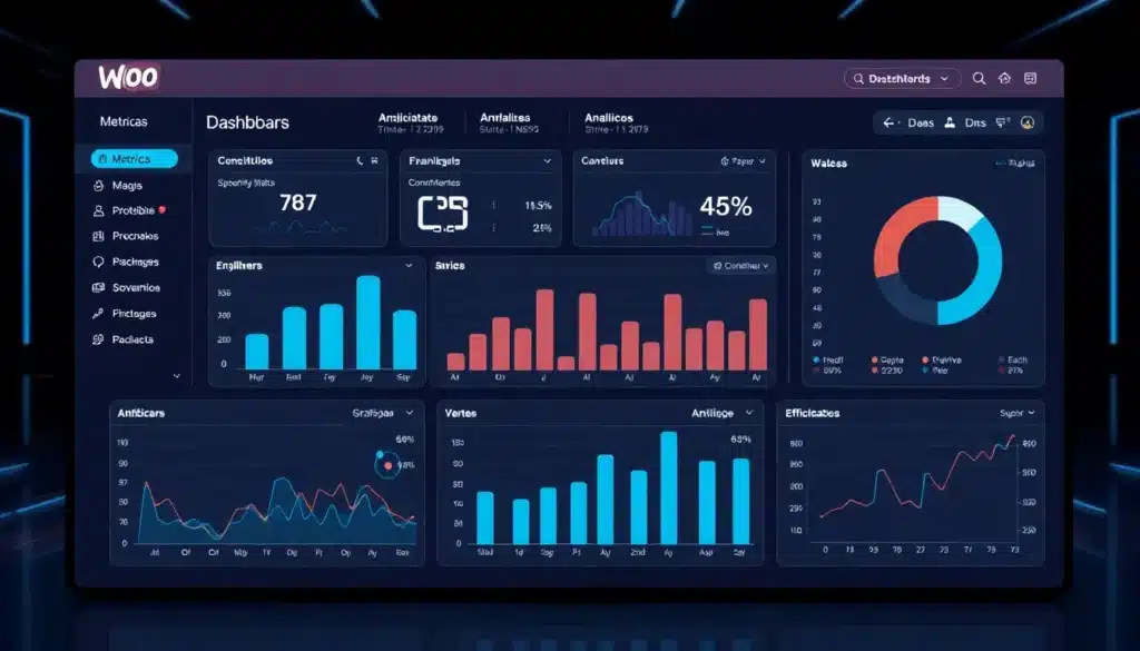 WooCommerce Innovador: Potencia tu Tienda Online con Estrategias Avanzadas e IA 1 WooCommerce Analytics - Dashboard con IA