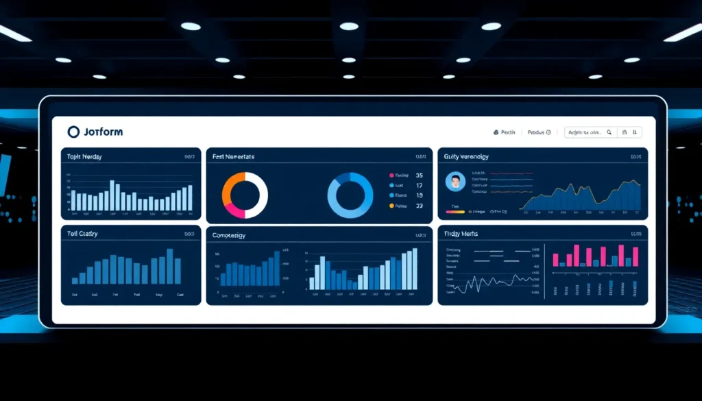 Jotform: El Análisis Profundo para Formularios Inteligentes y Automatización Total 13 Jotform - Dashboard de Automatización y Datos