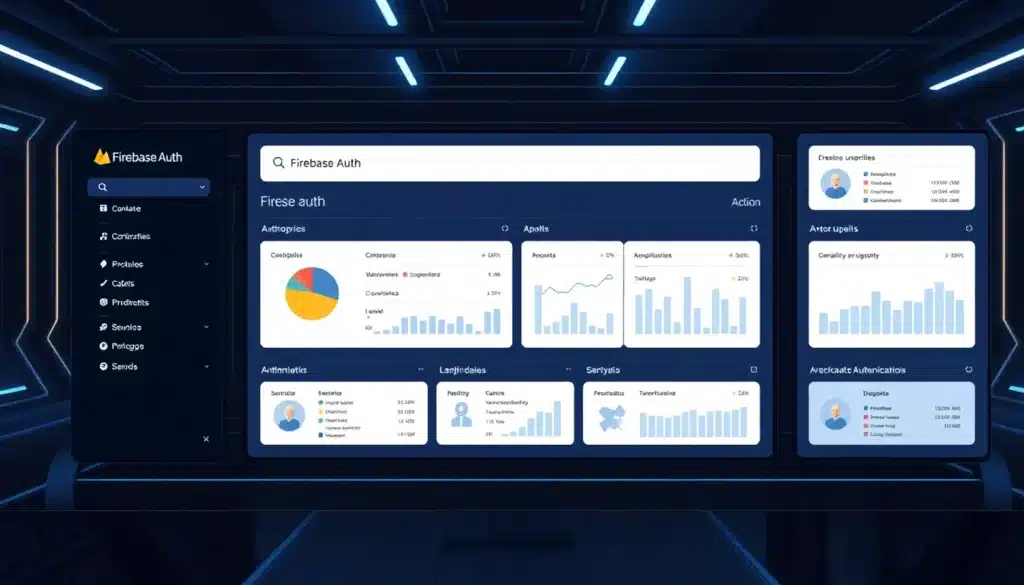 Firebase Auth: Desbloqueando el Potencial de la Autenticación Profesional en 2025 4 Firebase Auth - Dashboard Tecnológico