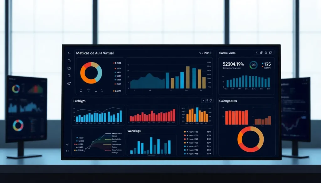 Aula Virtual Inteligente: Desbloqueando la Eficiencia Educativa con IA y Automatización 7 Aula Virtual - Dashboard Tecnológico Educativo